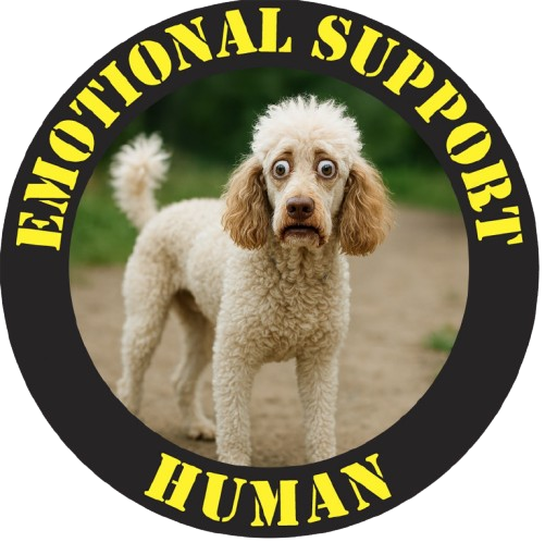 Emotional Support Human T-Shirt — Cute Poodle Pet Lover Tee