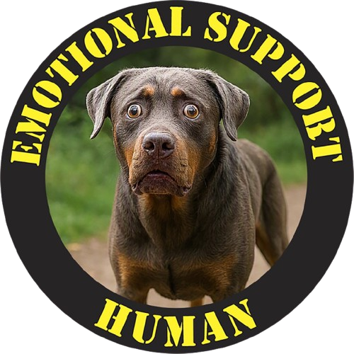 Emotional Support Human T-Shirt — Funny Dog Therapy Tee