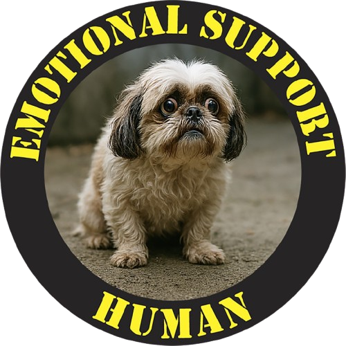 Emotional Support Human T-Shirt — Cute Dog Graphic Tee
