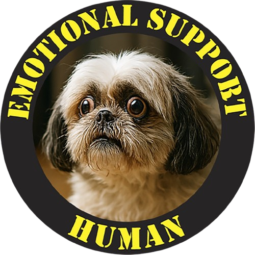 Emotional Support Human T‑Shirt — Cute Shih Tzu Pet Therapy Tee