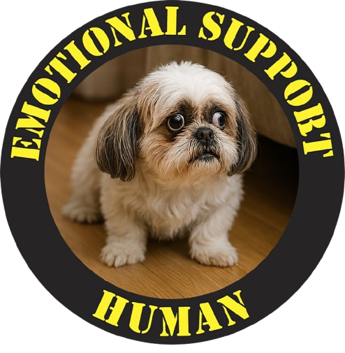 Emotional Support Human T-Shirt — Cute Shih Tzu Comfort Tee