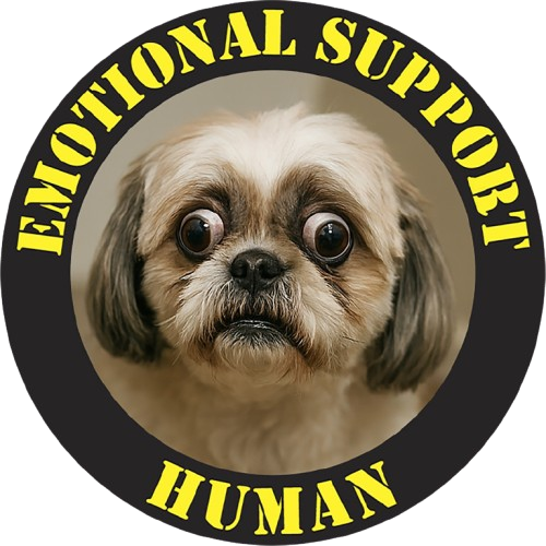 T-Shirt — "Emotional Support Human" Cute Dog Graphic Tee