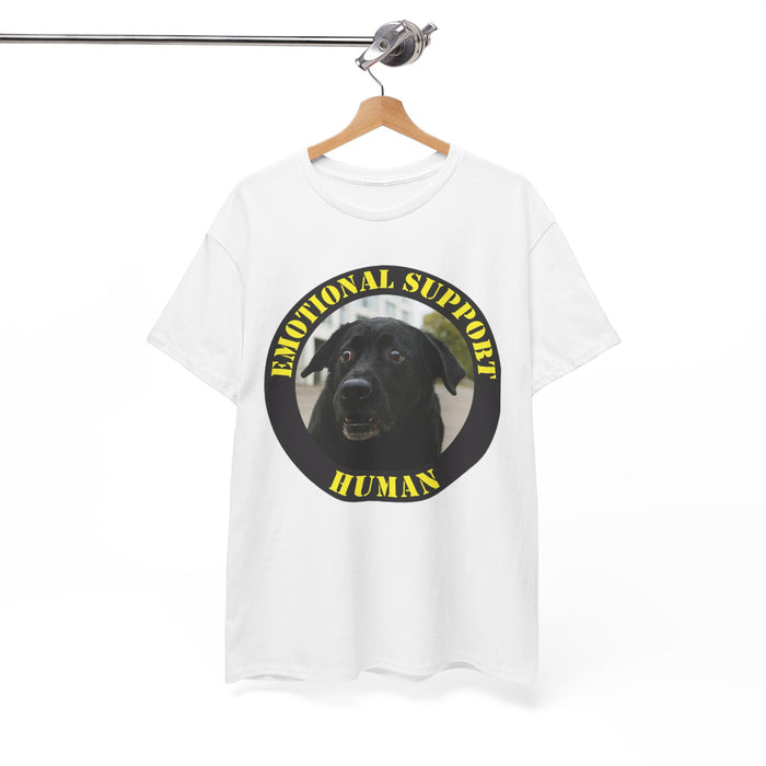 Emotional Support Human T‑Shirt — Funny Dog Support Animal Tee