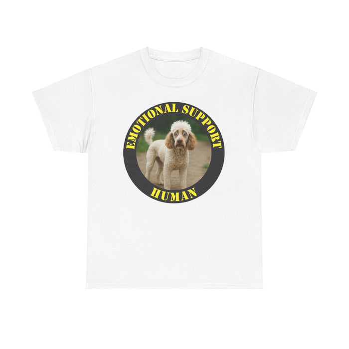 Emotional Support Human T-Shirt — Cute Poodle Pet Lover Tee