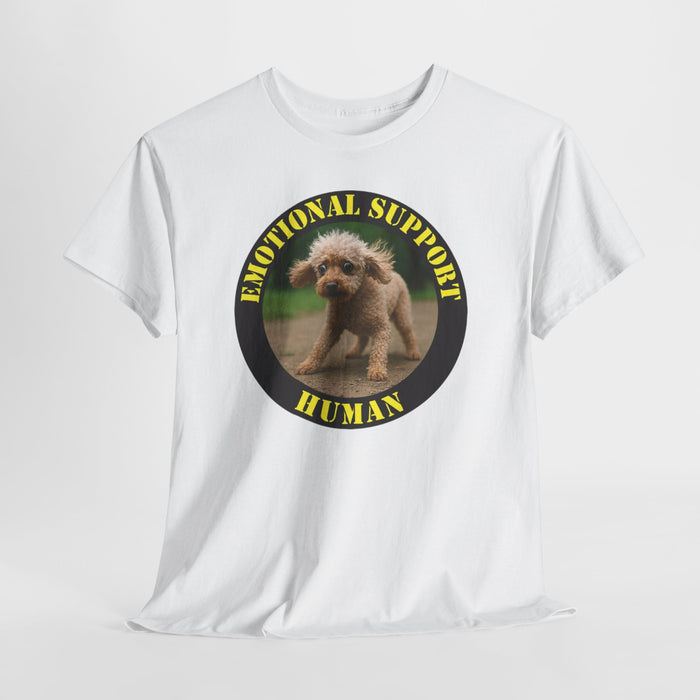 Emotional Support Human T-Shirt — Cute Puppy Novelty Tee