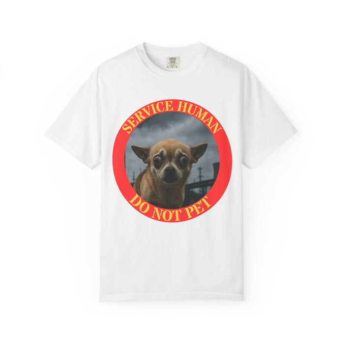 T‑Shirt — 'Service Human Do Not Pet' Chihuahua Graphic Tee