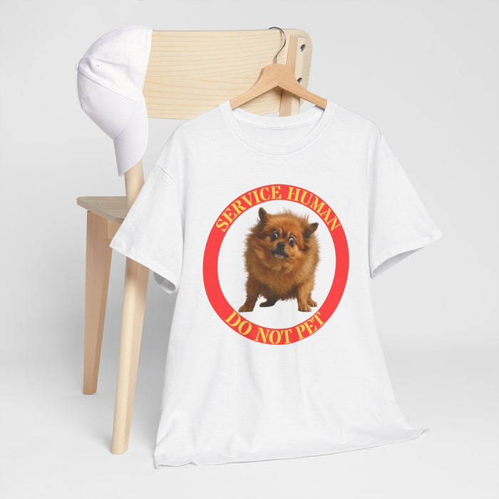Pomeranian 'Service Human Do Not Pet' Tee