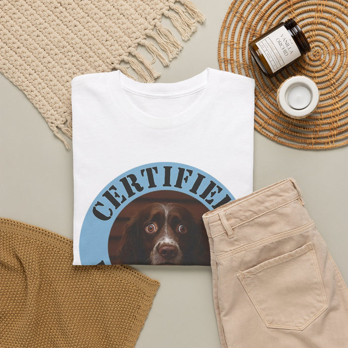 T‑Shirt — Certified Velcro Dog Funny Dog Lover Tee