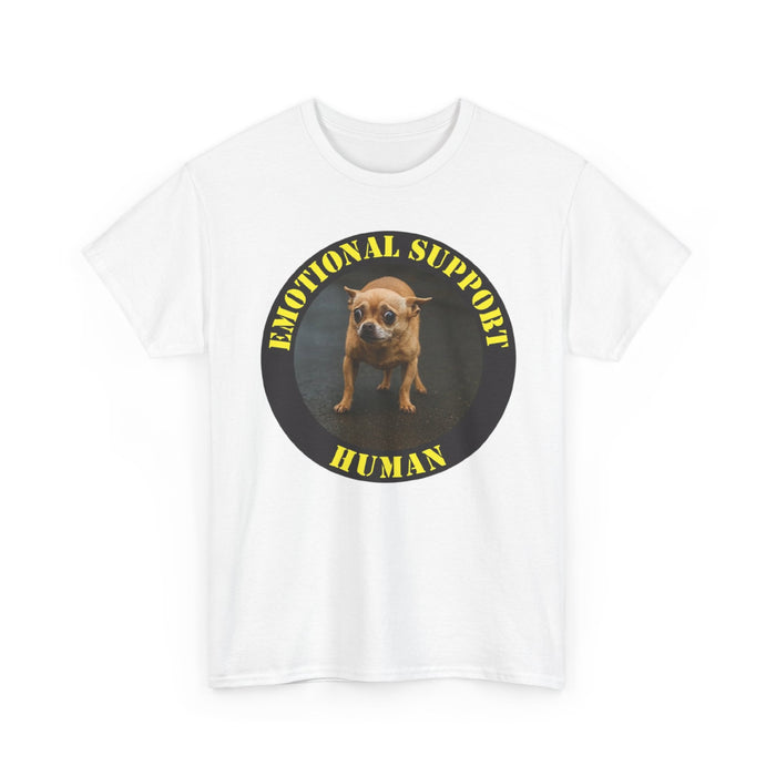 Emotional Support Human T-Shirt — Funny Rescue Dog Graphic Tee