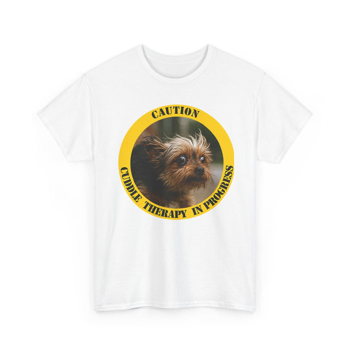 Caution: Cuddle Therapy In Progress Dog Tee