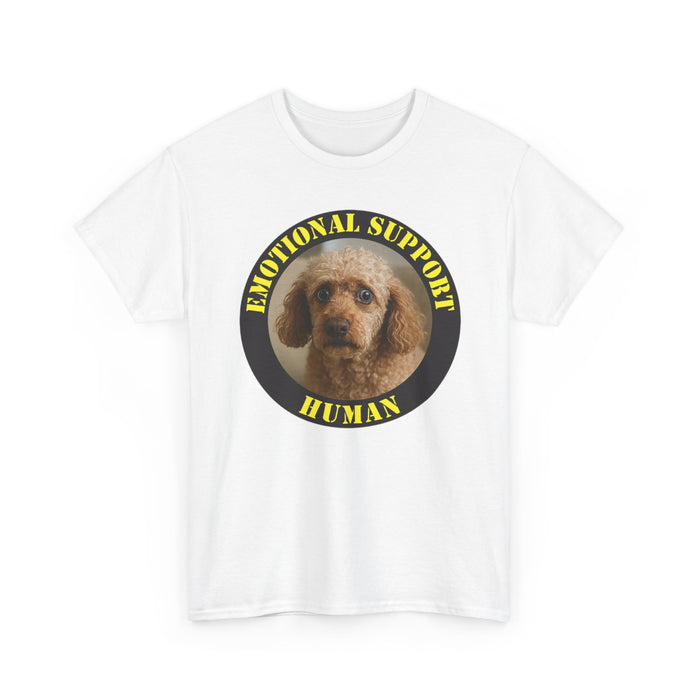 Emotional Support Human T-Shirt — Cute Poodle Pet Lover Tee