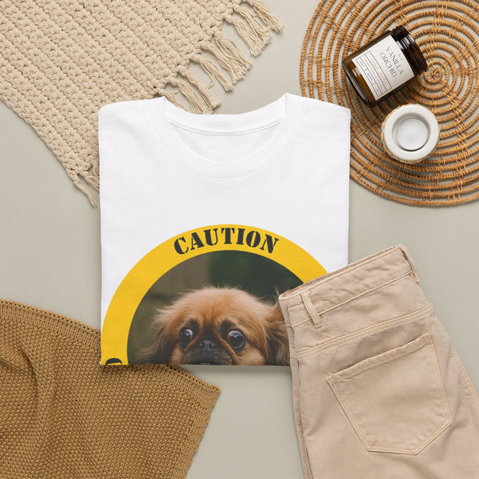 Caution: Cuddle Therapy in Progress T‑Shirt — Cute Pekingese Dog Tee