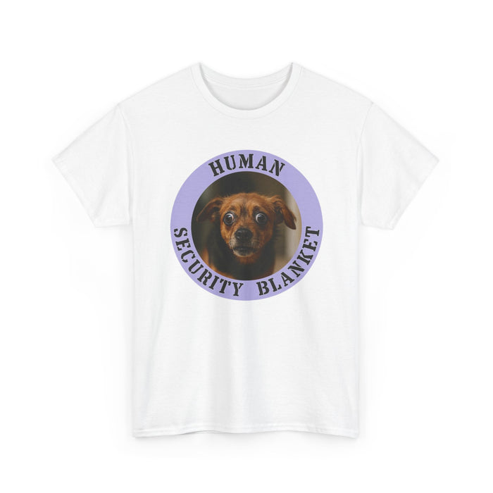 Dog Lover T-Shirt — "Human Security Blanket" Cute Dachshund Graphic Tee