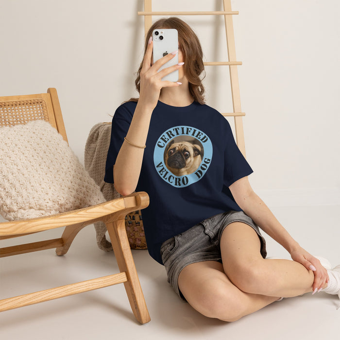 Certified Velcro Dog T-Shirt – Cute Pug Graphic Tee