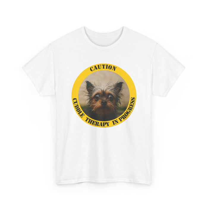 T‑Shirt — "Caution: Canine Therapy in Progress" Cute Dog Graphic Tee