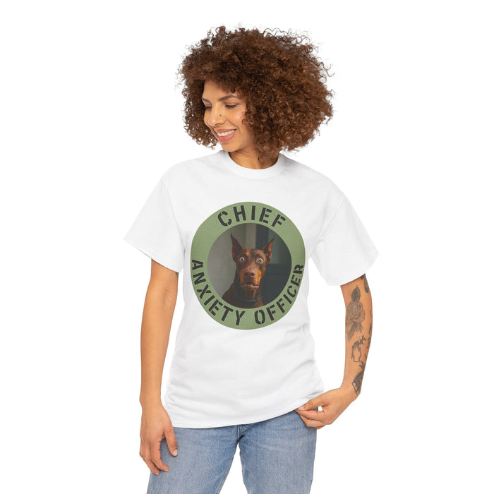 Chief Anxiety Officer T-Shirt — Funny Dog Graphic Tee
