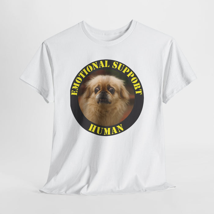 Emotional Support Human T-Shirt — Cute Pomeranian Graphic Tee