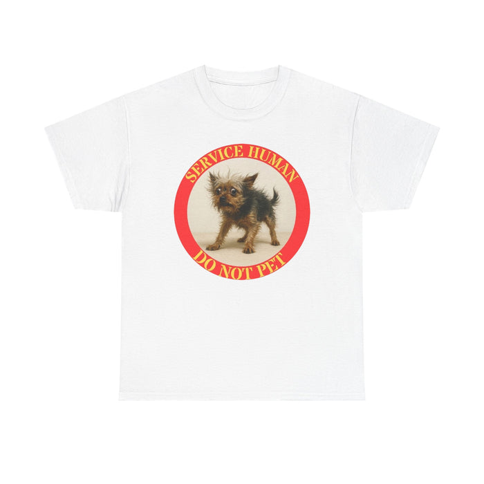 Service Human Do Not Pet T-Shirt — Cute Rescue Dog Graphic Tee