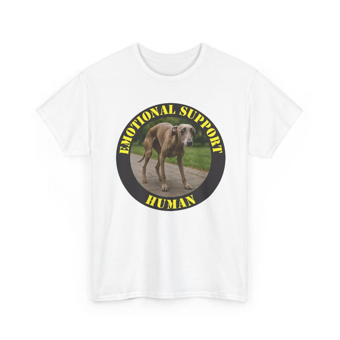 Emotional Support Human T‑Shirt — Funny Dog Support Animal Tee