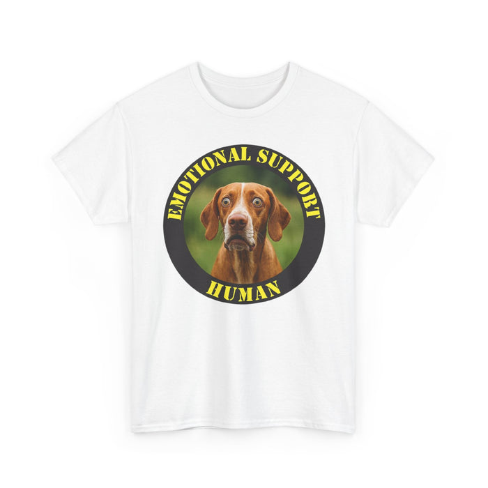 Dog Emotional Support Human T‑Shirt — Funny Pet Lover Tee