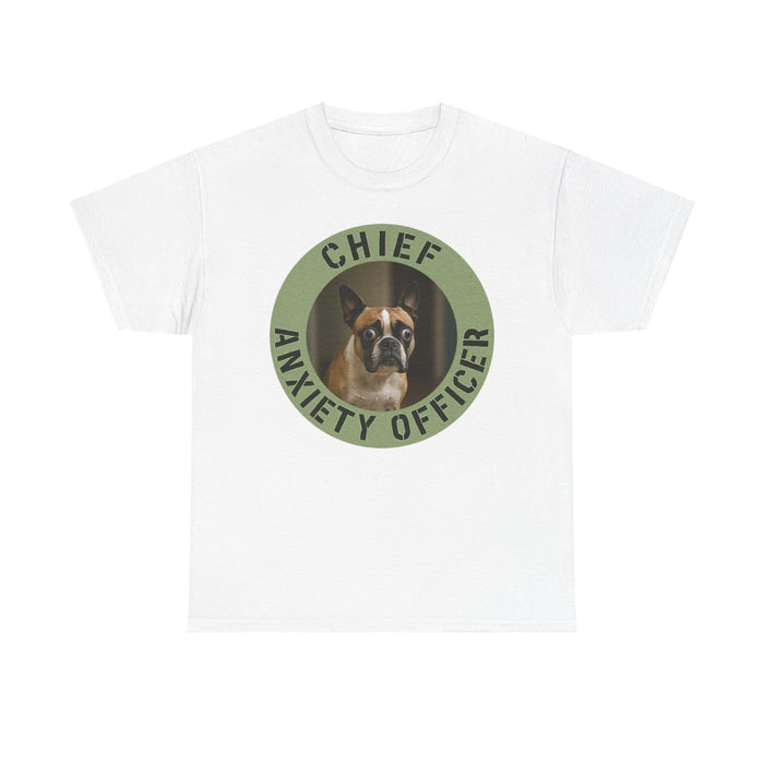 Chief Anxiety Officer T-Shirt - Funny Dog Owner Tee
