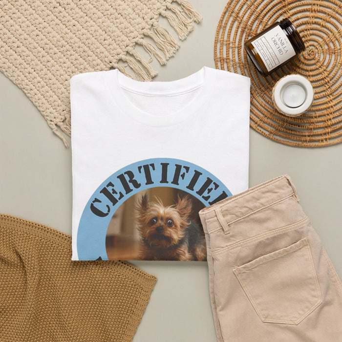 Certified Velcro Dog T-Shirt — Funny Dog Mom/Dad Tee