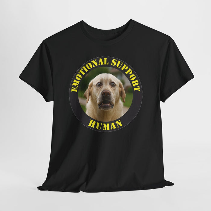 Emotional Support Human T-Shirt — Cute Labrador Pet Therapy Tee