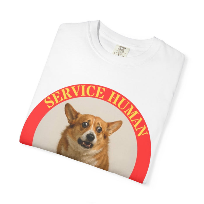 Do Not Pet Corgi T-Shirt — 'Service Human' Funny Corgi Tee