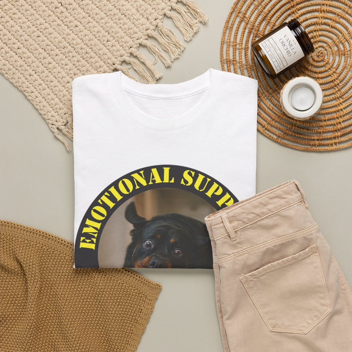 Emotional Support Human T-Shirt – Rottweiler Rescue Pet Lover Tee