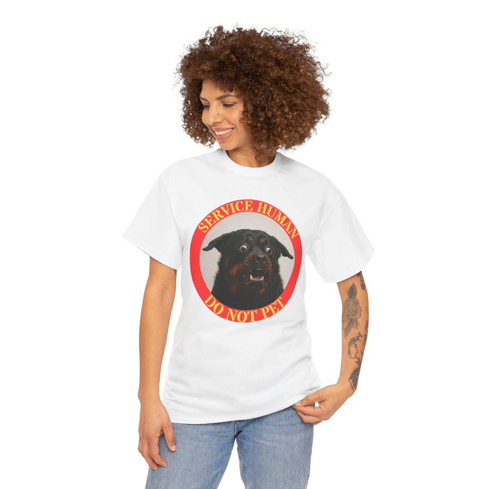 Service Human Do Not Pet T-Shirt — Funny Working Dog Graphic Tee