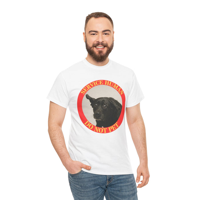 Service Dog Tee — "Service Human Do Not Pet" Graphic T-Shirt