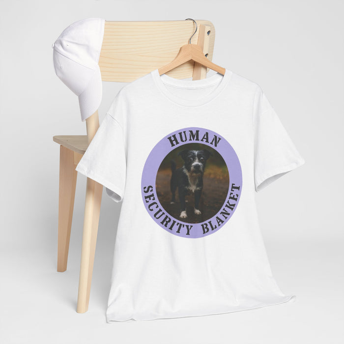 Human Security Blanket T-Shirt — Funny Dog Lover Tee