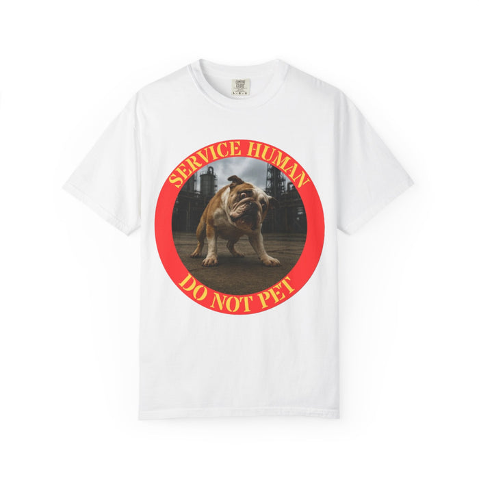 Service Human “Do Not Pet” T-Shirt — Bulldog Graphic Tee