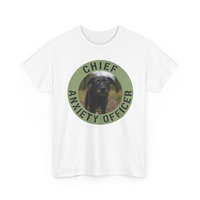 Chief Anxiety Officer Dog T-Shirt – Funny Pet Lover Tee