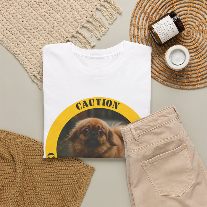 Caution: Cuddle Therapy in Progress T-Shirt — Cute Pomeranian Dog Tee
