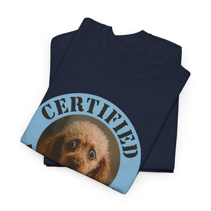 Certified Velcro Dog T-Shirt — Funny Dog Lover Tee