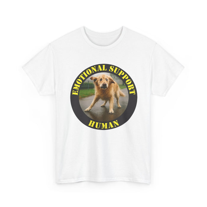 Emotional Support Human T-Shirt — Cute Dog Photo Tee