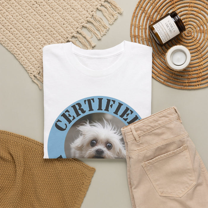 Certified Velcro Dog T-Shirt — Funny Small Dog Lover Tee