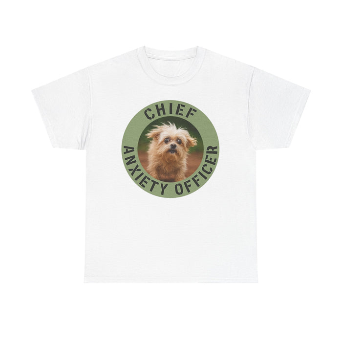 Chief Anxiety Officer T-Shirt — Cute Dog Graphic Tee
