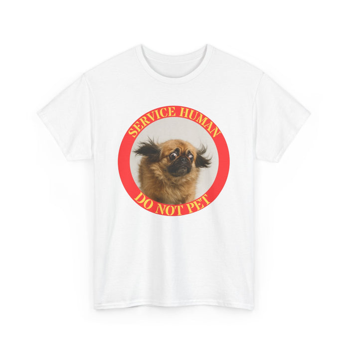 Dog Handler Tee — “Service Human Do Not Pet” Pekingese Service Dog Shirt