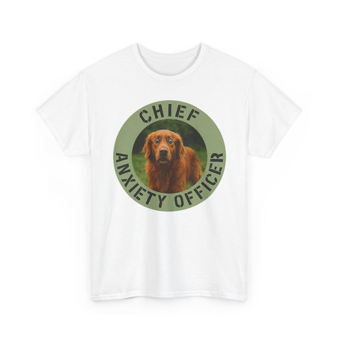 Chief Anxiety Officer Dog T-Shirt — Funny Pet Lover Tee
