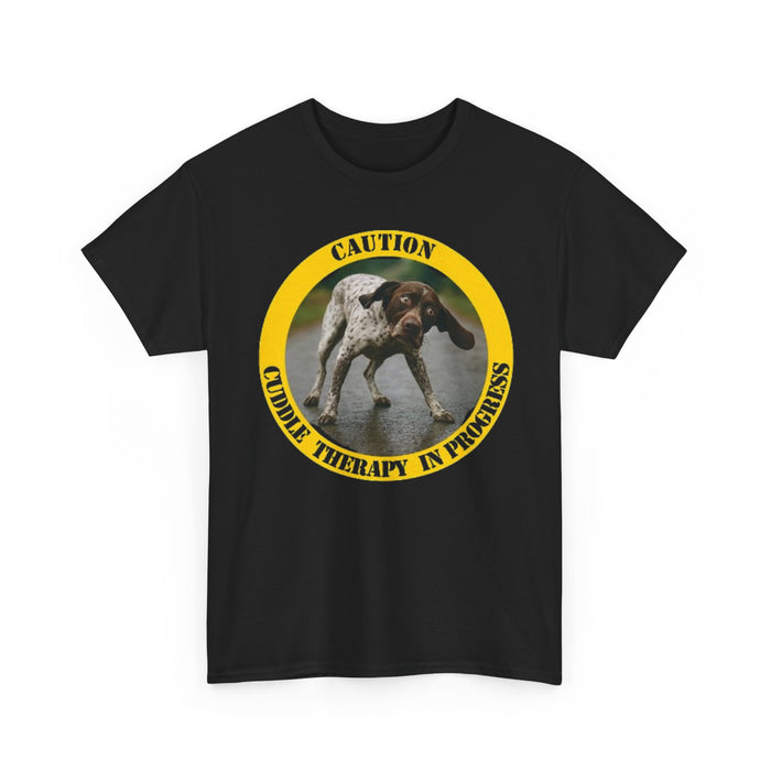 Dog Therapy Tee - "Caution: Canine Therapy in Progress" Graphic T-Shirt