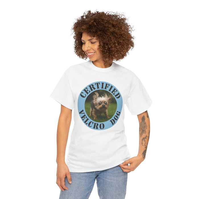 Certified Velcro Dog T-Shirt – Funny Puppy Badge Tee