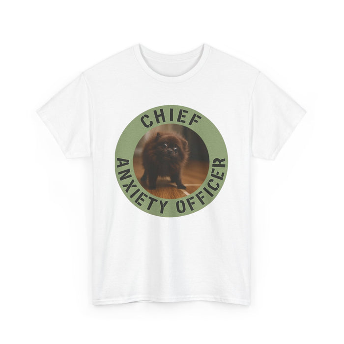 Chief Anxiety Officer T-Shirt — Funny Dog Graphic Tee