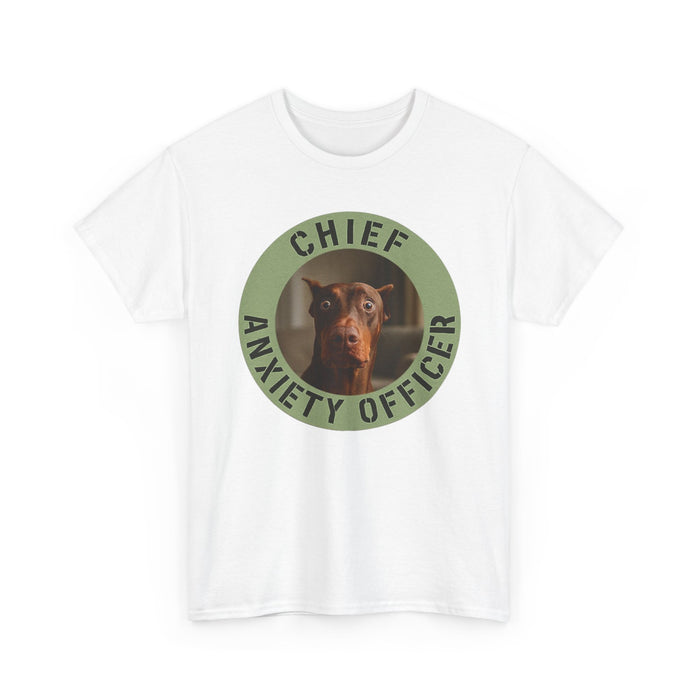 Chief Anxiety Officer T-Shirt – Funny Dog Graphic Tee