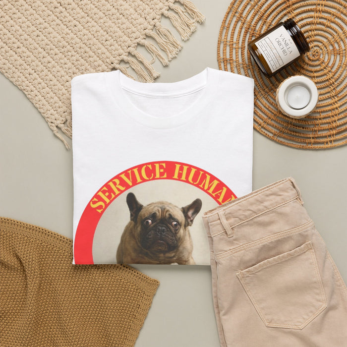 Service Human Do Not Pet T-Shirt — Funny French Bulldog Service Dog Tee