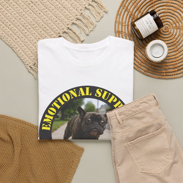 Emotional Support Human T-Shirt — Funny French Bulldog Pet Tee