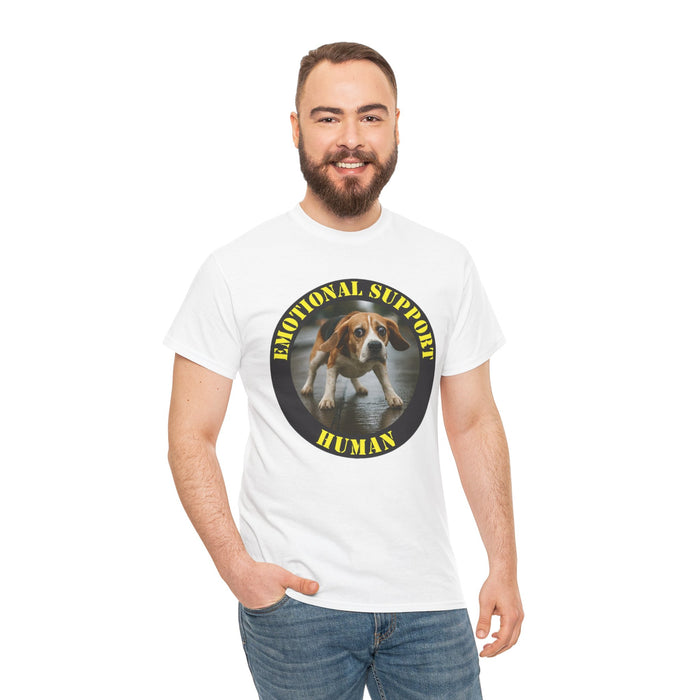 Emotional Support Human T‑Shirt – Funny Dog Therapy Tee