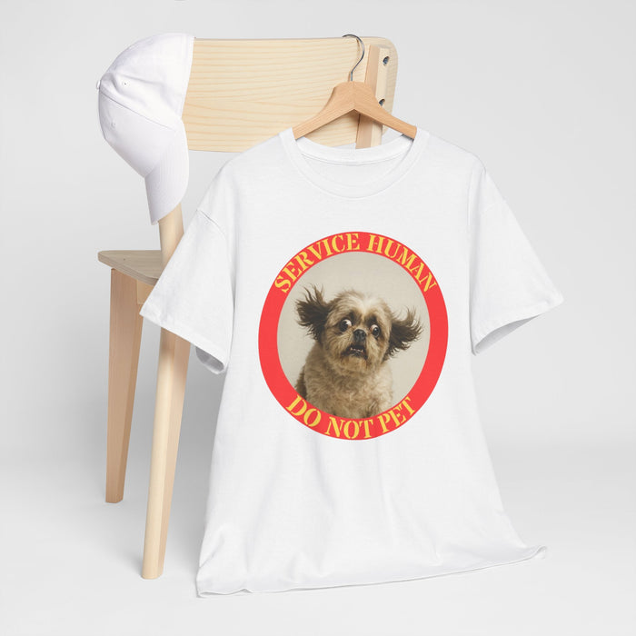 T-Shirt — "Service Human Do Not Pet" Cute Service Dog Graphic Tee