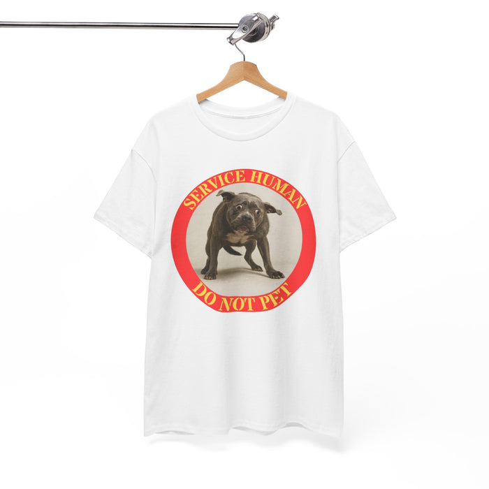 Service Human “Do Not Pet” Tee – Funny Service Dog Awareness Shirt